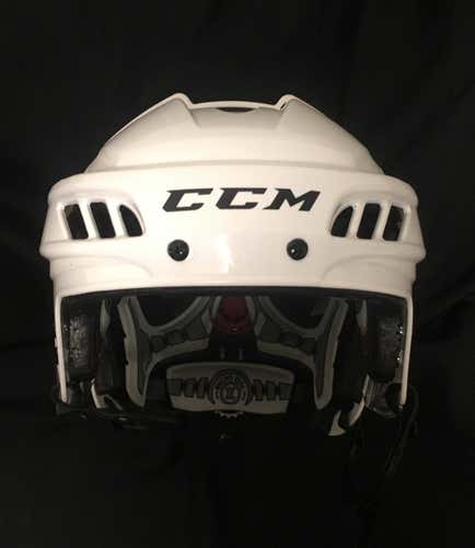 CCM Helmet Fitlite (White / Royal) - Large