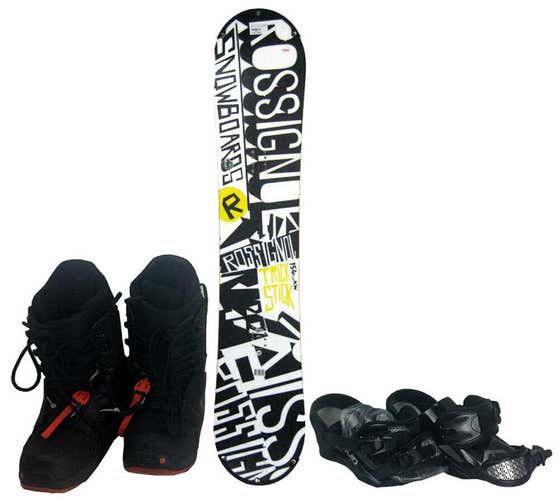 Rossignol Trick Stick Wide Snowboard 154 cm with Boots and Bindings - USED