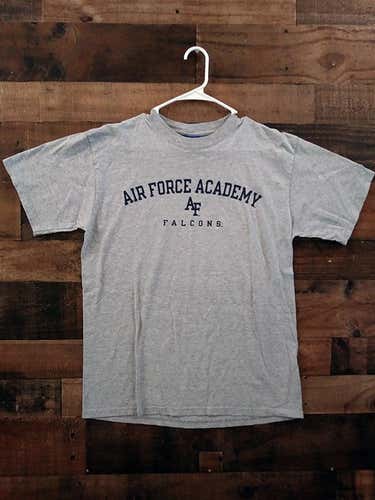 Champion NCAA College AIR FORCE ACADEMY FALCONS Grey Black Team Shirt