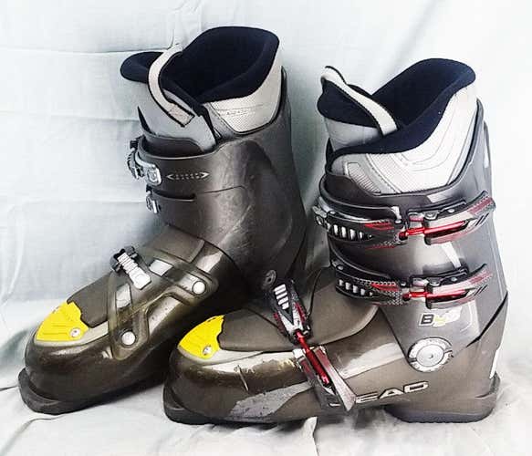 Head BYS Alpine Ski Boots - Mondo 29.5 / Mens 11.5 / Womens 12.5 -Gray/Red- USED