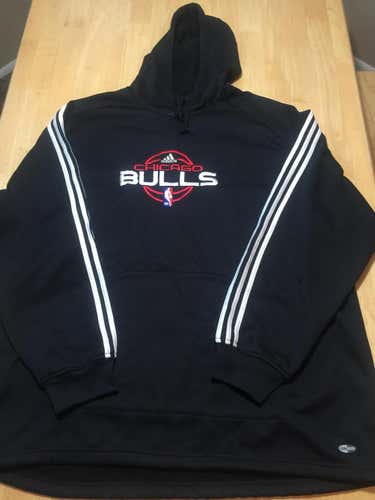 Chicago Bulls Adidas NBA Size XXL NBA Fusion Clima Warm PULLOVER Hoodie!