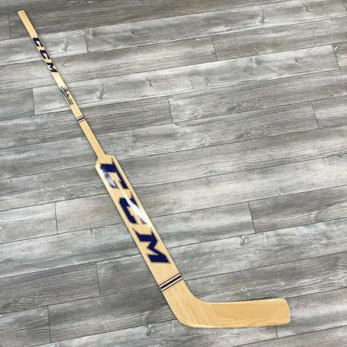 NEW! 2 Sticks! CCM LEFT PRO STOCK GOALIE STICK ONE PIECE TORONTO MAPLE LEAFS BERNIER RETRO