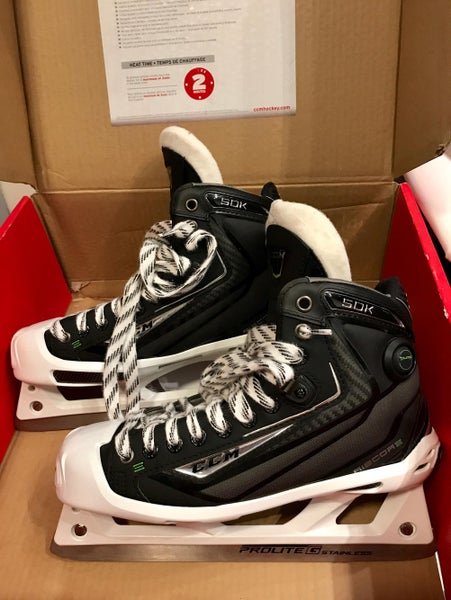 NEW CCM Ribcore 50K Goalie Skates Senior Size 7.5 D