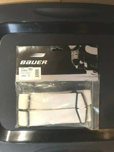 Bauer hockey pant suspender Size senior white - new in package - great deal NEW