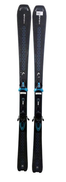 Head Pure Joy Womens Skis 153 cm with Joy 9 Bindings - Black/Blue - USED - GOLD