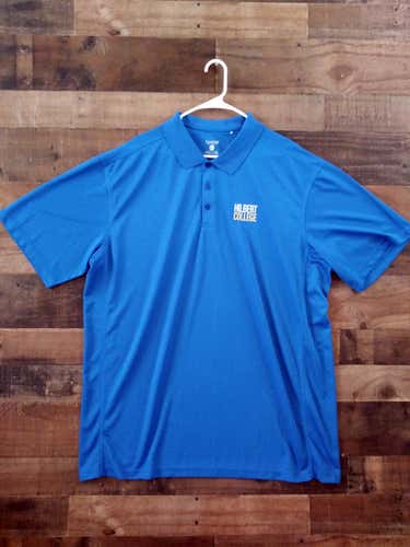 New NCAA HILBERT COLLEGE HAWKS Embroidered Polyester Polo Shirt