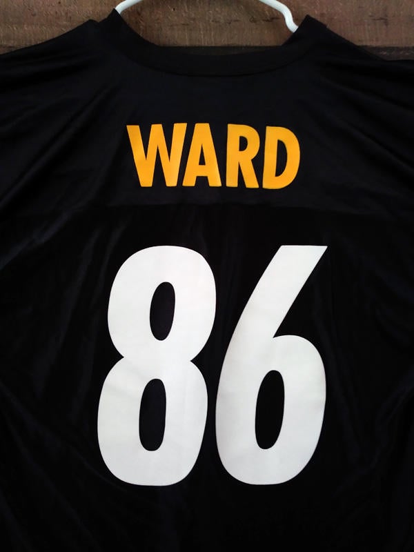 gold Pittsburgh Steelers Hines Ward (86) custom stitched jersey (NWOT) - XL