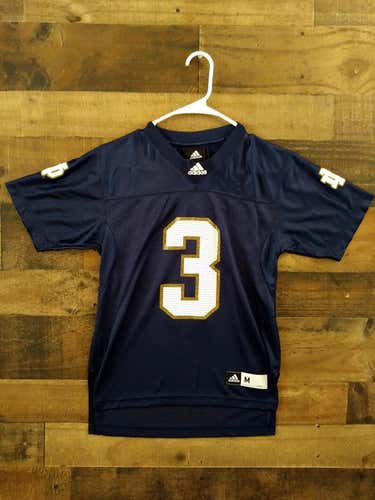 New Adidas NCAA College UNIVERSITY NOTRE DAME FIGHTING IRISH #3 Youth Football Jersey