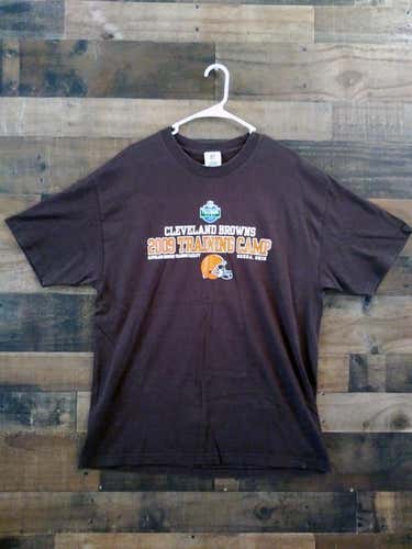 2009 NFL Team Apparel CLEVELAND BROWNS Football Berea Ohio Training Camp Shirt