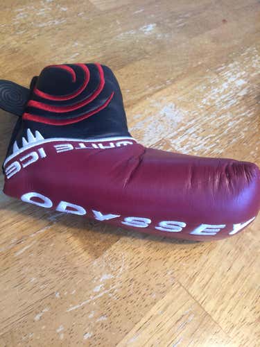 Odyssey White Ice Blade Putter Headcover with magnetic Closure