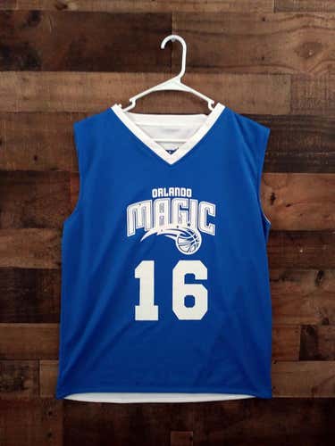 NBA Basketball ORLANDO MAGIC #16 Team Issue Reversible Blue White Practice Jersey