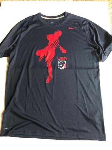 Nike USA Lacrosse Tee Shirt Size Large