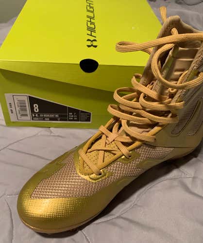 Gold Under Armour Cleats