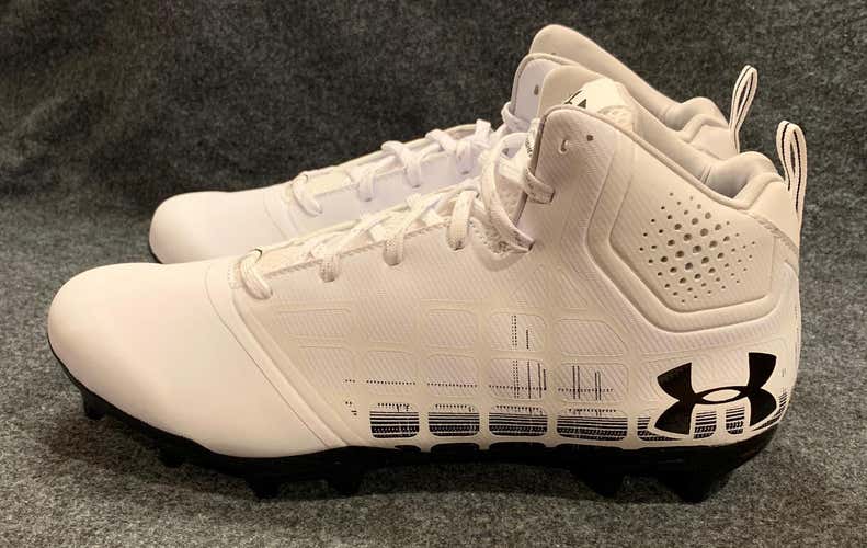 Under Armour Banshee Ripshot MC Men’s Lacrosse Cleat 1297352-101  Size 10