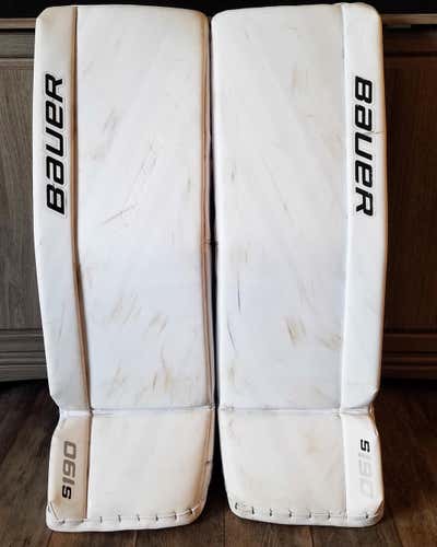 Bauer Supreme S190 Goalie Leg Pads Senior Large 35"+1