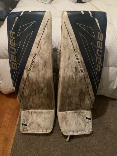 BAUER SUPREME 1S GOALIE PADS SIZE LARGE
