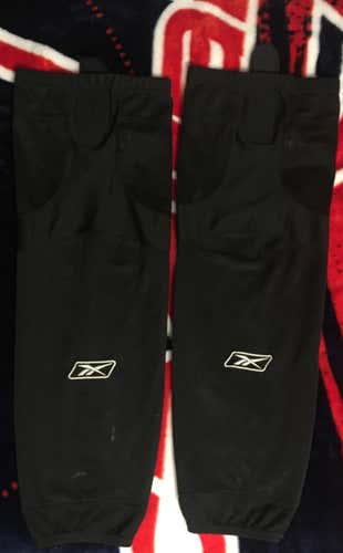 Black Dry Fit Reebok Hockey Socks