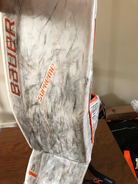 Bauer 1S Full Set White with Orange Trim (Large 35+1)