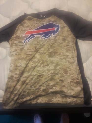 Buffalo bills camo 3/4 sleeve t-shirt