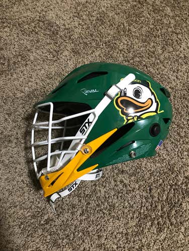 Green STX Rival U Of O Lacrosse 2019 Helmet