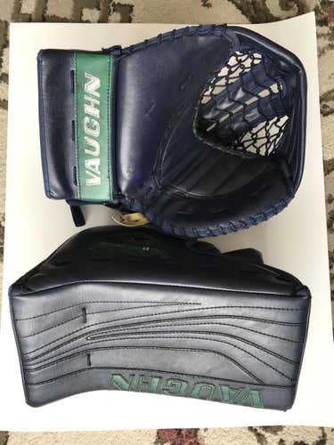 WHL Pro Stock Vaughn Ventus SLR Goalie Glove & Blocker Set