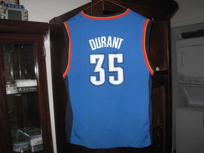 THUNDER KEVIN DURANT  ADIDAS YOUTH ROAD  JERSEY(L )