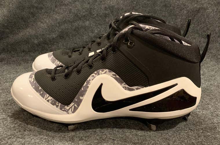 Nike Force Zoom Trout 4 Metal Baseball Cleats Mens Black Camo  Size 10