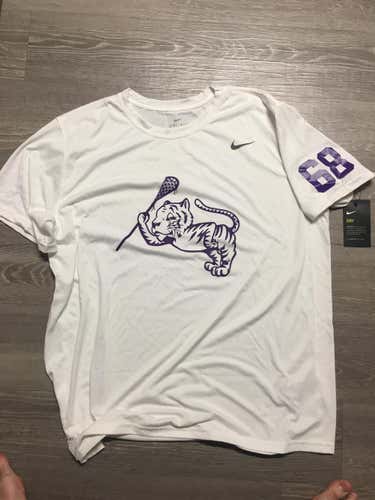 New Nike Clemson Lacrosse Shooting Shirt - #68