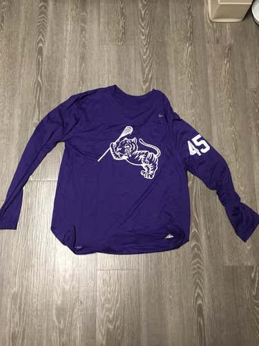 New Nike Clemson Lacrosse Long-Sleeve - #45