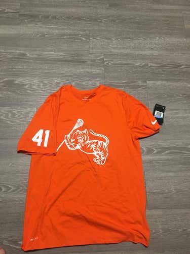 New Nike Clemson Lacrosse Orange Shirt - #41