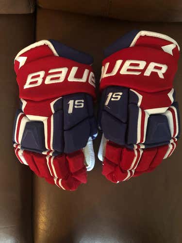 Bauer Supreme 1S Gloves Senior Pro Stock Montreal Canadiens (used twice)
