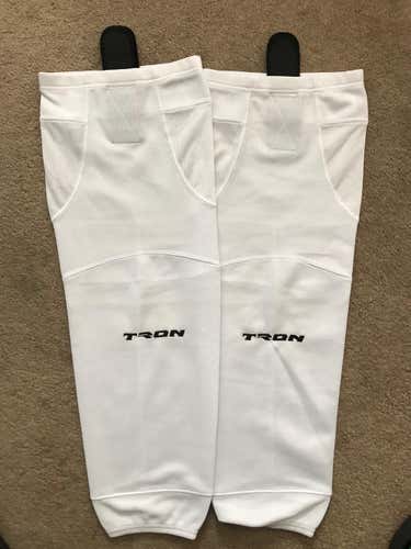 (2) TronX Hockey Socks Black And White Velcro
