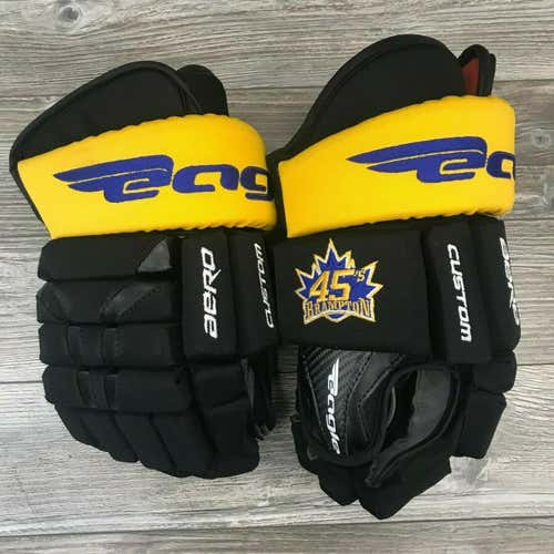NEW! EAGLE AERO CUSTOM PRO STOCK HOCKEY GLOVES 15" BRAMPTON 45'S CANADA MADE