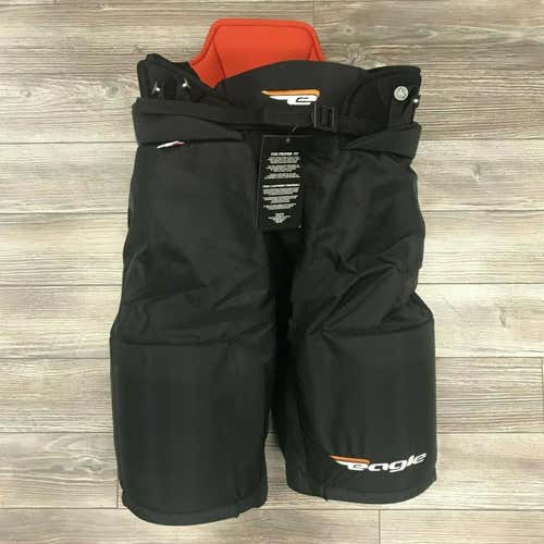 NEW! EAGLE TALON 200 CUSTOM PRO STOCK MIC HOCKEY PANTS 50+1 32"- 34" BLACK LONG