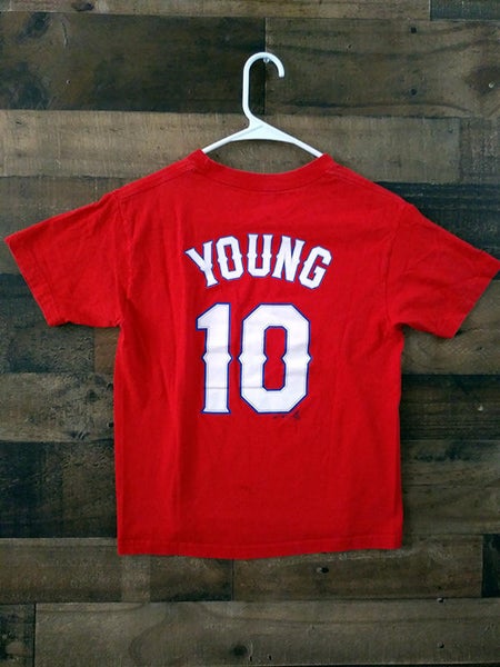 Majestic MLB Baseball TEXAS RANGERS #10 Michael Young Player Shirt