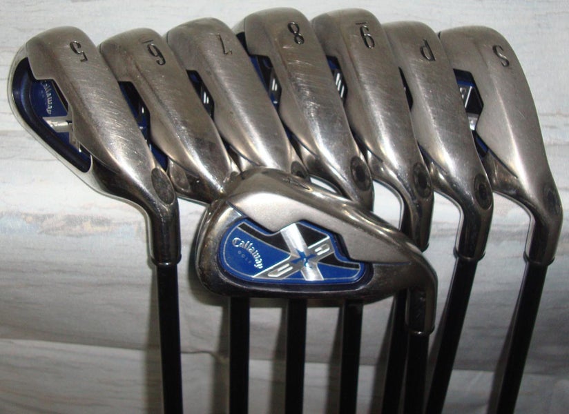 CALLAWAY X-18 -PW SW IRON SET REGULAR GRAPHITE SYSTEM CW 75 RIGHT HAND