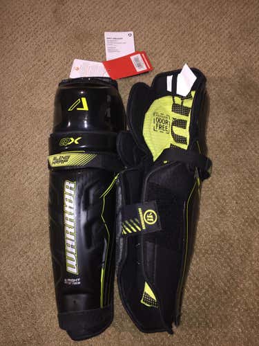 New Warrior Alpha QX Shin Pads Senior Size 15
