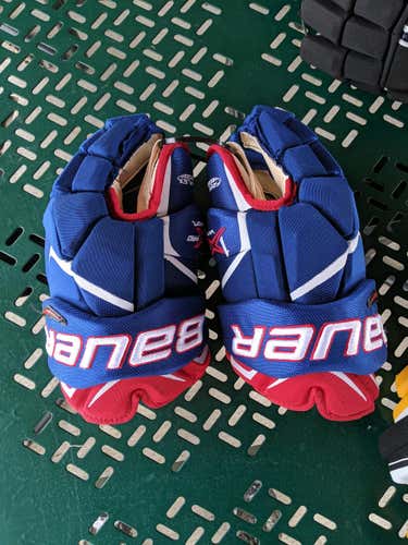 Bauer Vapor 1X Pro 14" Blue Red White Gloves