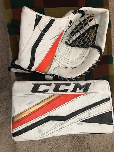Jonathan Bernier Autographed Game Used Glove And Blocker Ducks