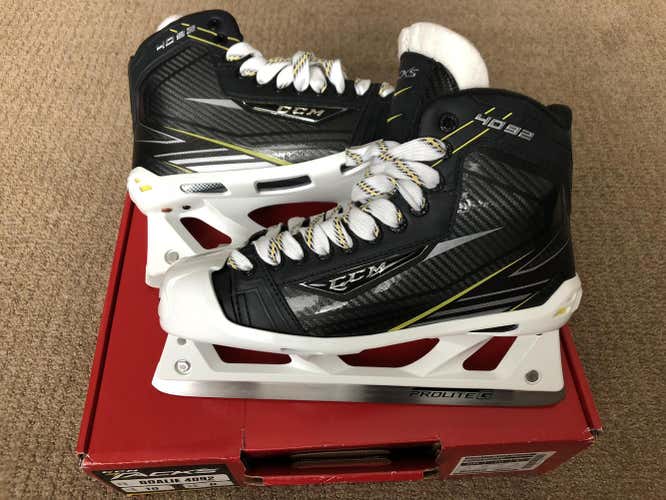 NEW CCM Tacks 4092 Goalie Skates, Senior Size 10D