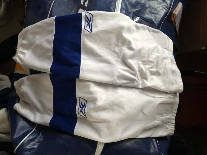 White And Blue Reebok Socks ( Large )