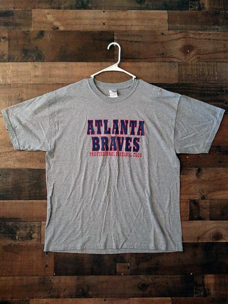MLB Baseball ATLANTA BRAVES Grey Professional Club Team Shirt