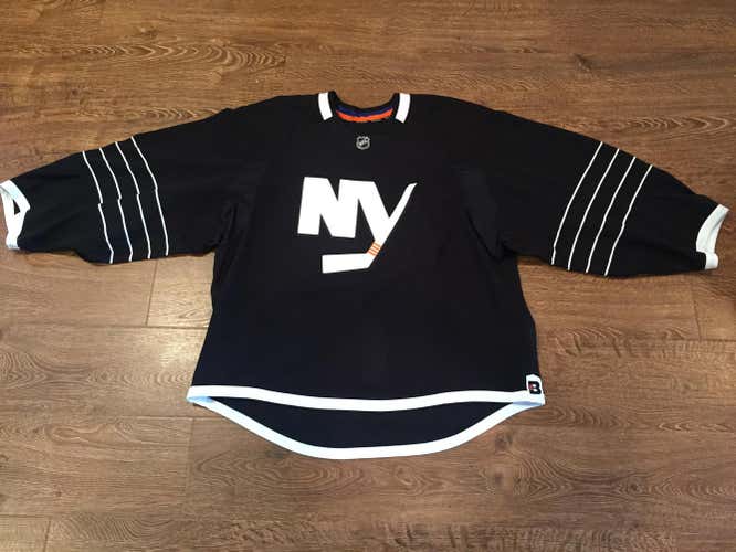 NY Islanders Black Goalie Cut Pro Practice Jersey 58G