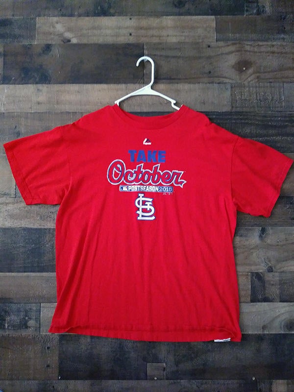 St. Louis Cardinals, Shirts, Vintage Stlouis Cardinals 982 World Series  Champs Mens 34 Sleeve Tee Sz Xl