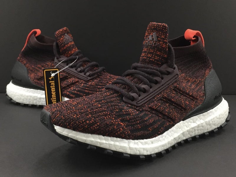 New adidas UltraBoost ATR J All Terrain Mid Boy's Running Shoes sz 5.5Y Burgundy Red White CG3800