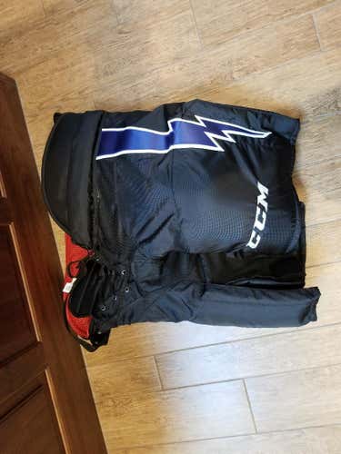 New CCM HP45 Pants Senior Pro Stock Tampa Bay Lightning XL +1"