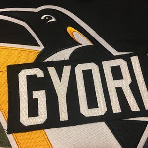 Dylan Gyori Pittsburgh Penguins Team Issued 1990’s Nameplate Tag - WBS Pens Wheeling Nailers
