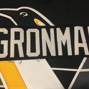 Tuomas Gronman Pittsburgh Penguins Team Issued Nameplate - Syracuse Crunch KC Blades