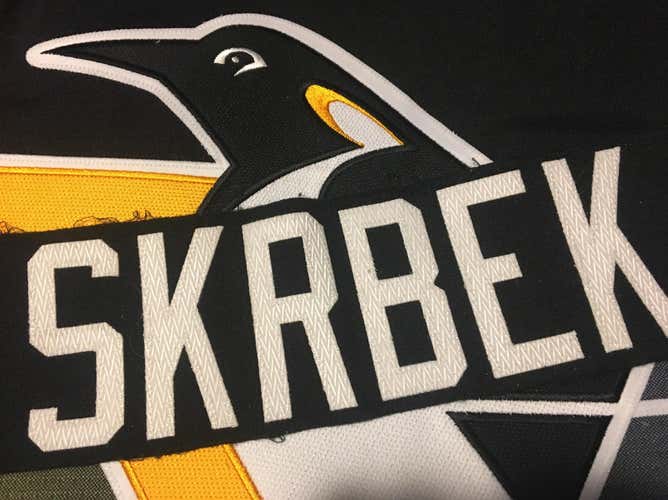 Pavel Skrbek Pittsburgh Penguins Team Issued Nameplate Tag - Syracuse Crunch WBS Pens
