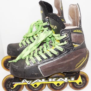 ALKALI CA9 RPD SENIOR 7D - INLINE ROLLER HOCKEY SR SKATES 7 D USED 2013